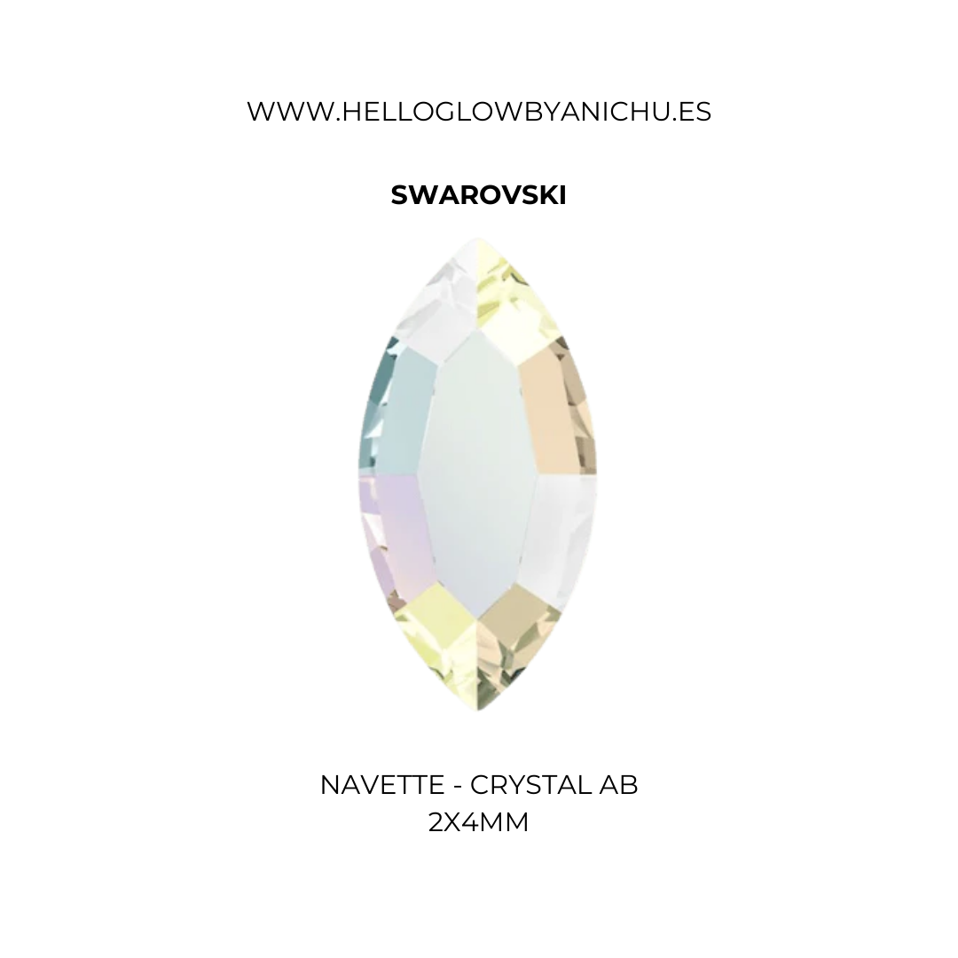 Swarovski Navette - Crystal AB