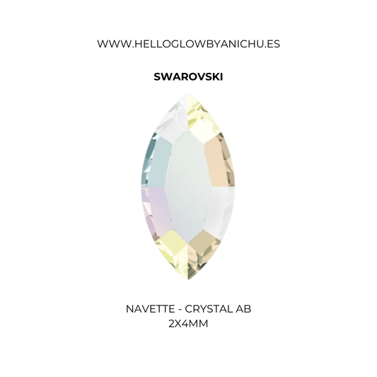 Swarovski Navette - Crystal AB