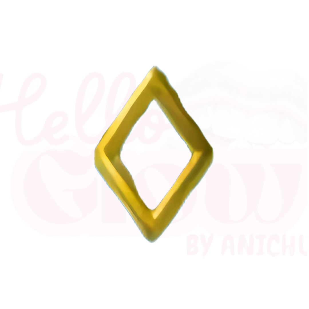 18k Gold - Hollow Diamond