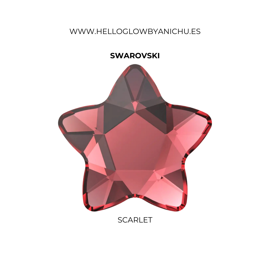 Swarovski Star Flower - Scarlet