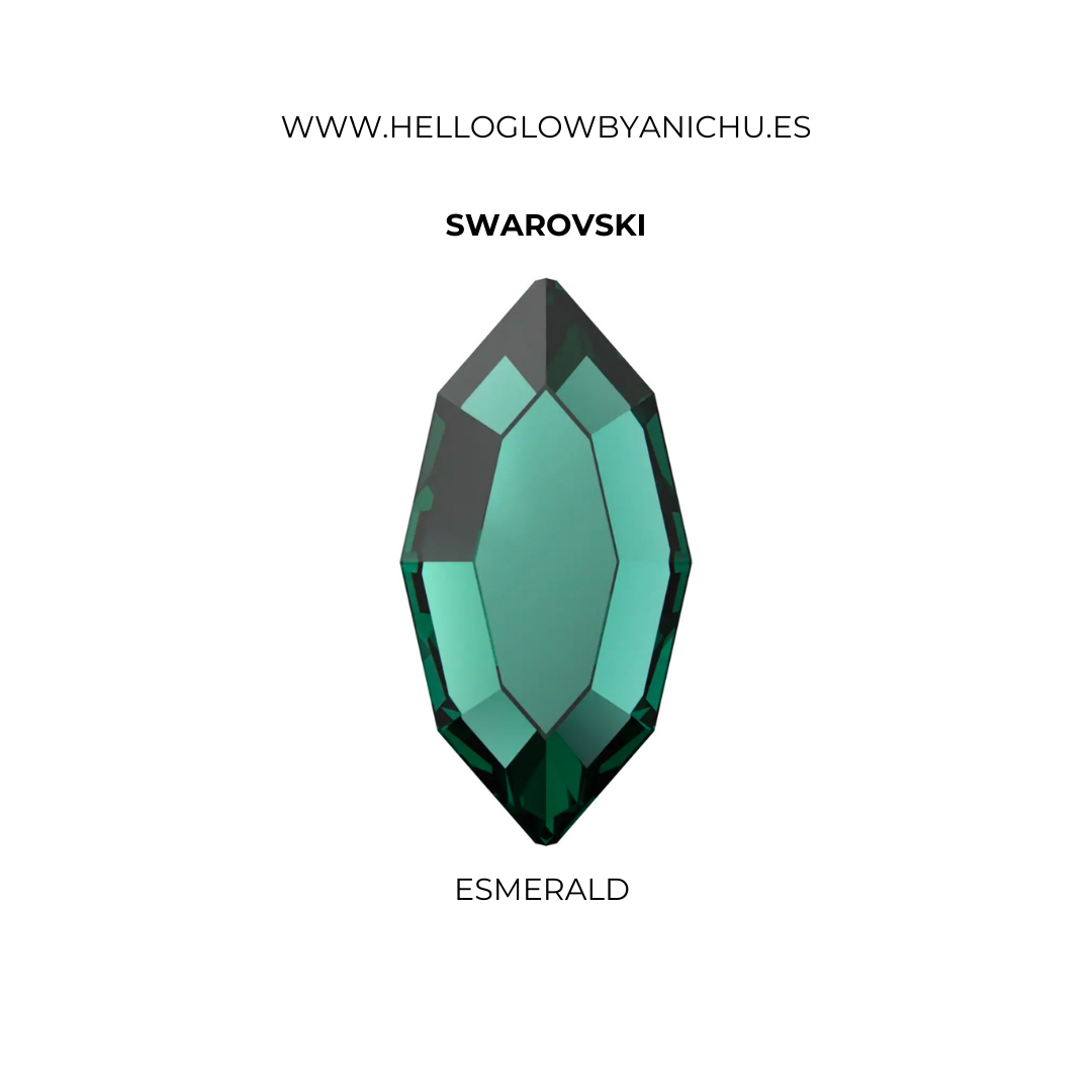Swarovski Navette - Esmerald