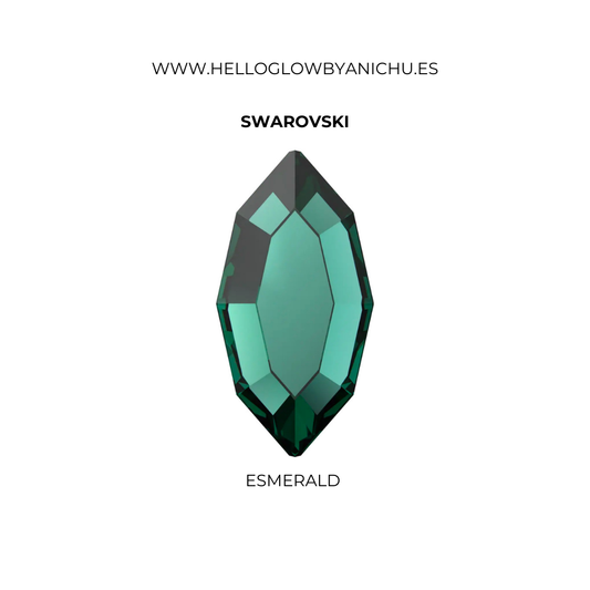 Swarovksi Navette - Esmerald