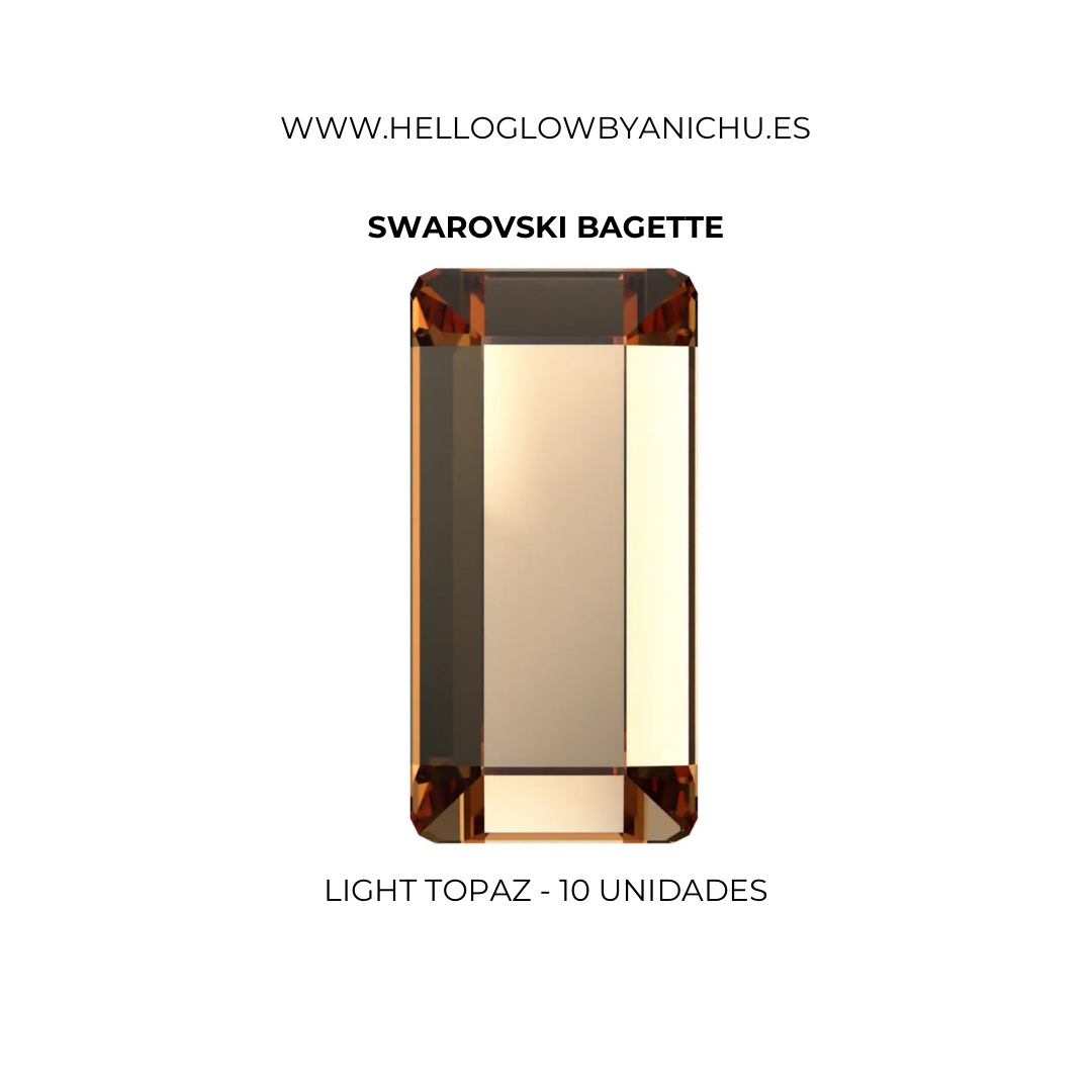Swarovski Bagette - Light Topaz