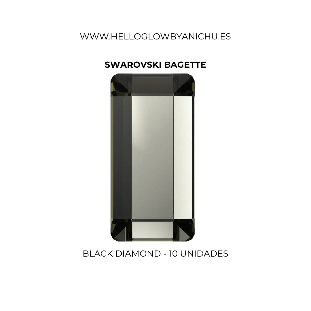 Swarovski Baguette - Black Diamond