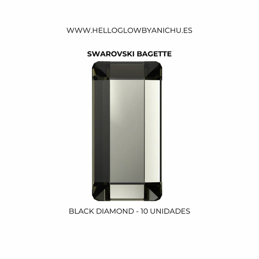 Swarovski Baguette - Black Diamond