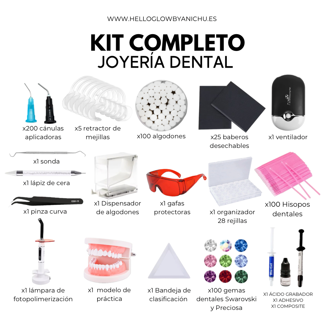 Formación Presencial Joyería Dental + Kit profesional completo