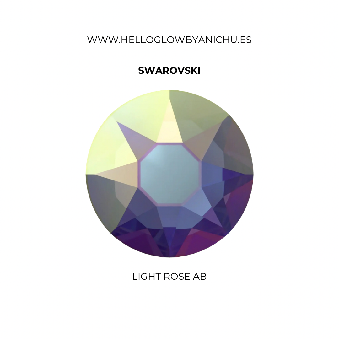 Swarovski Round - Light Rose AB