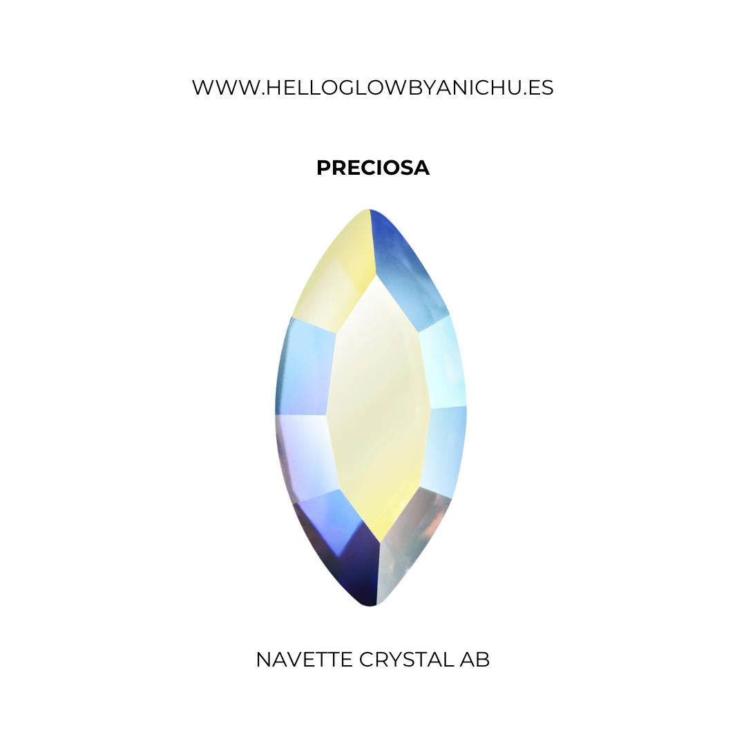 Preciosa Navette - Crystal AB
