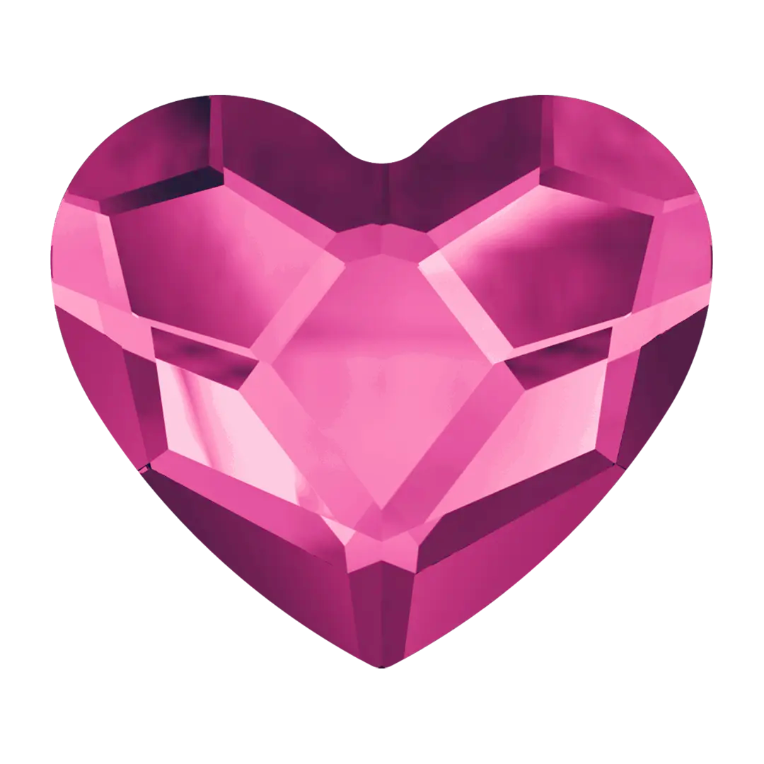 SWAROVSKI® 2808 Heart - Fuchsia
