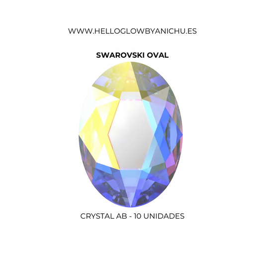 Swarovski Oval - Crystal AB