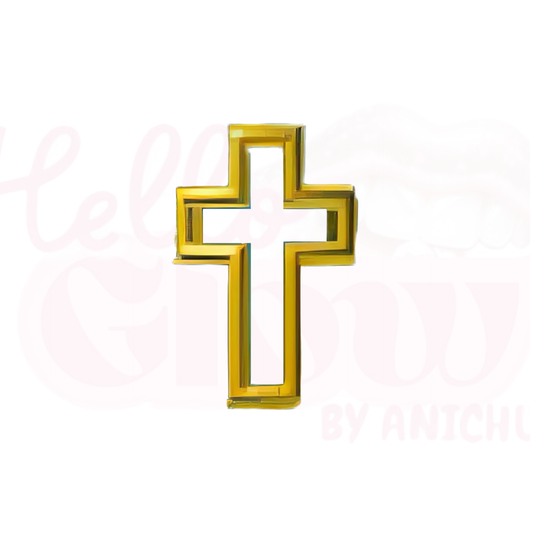 18k Gold - Hollow Cross
