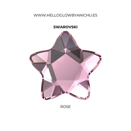 Swarovksi Star Flower - Rose