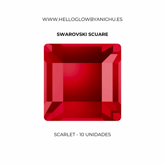 Swarovski Scuare - Scarlet