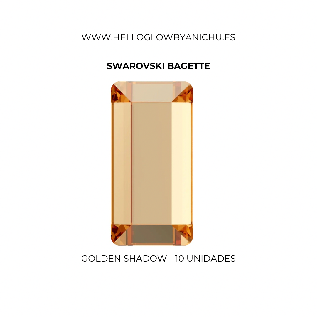 Swarovski Bagette - Golden shadow