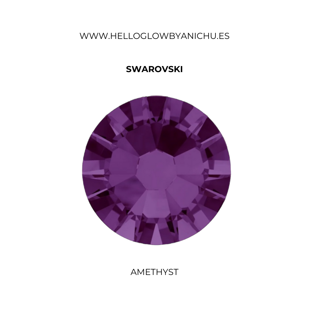 Swarovski Round - Amethyst