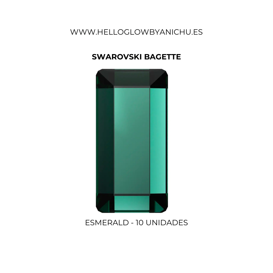 Swarovski Bagette - Esmerald
