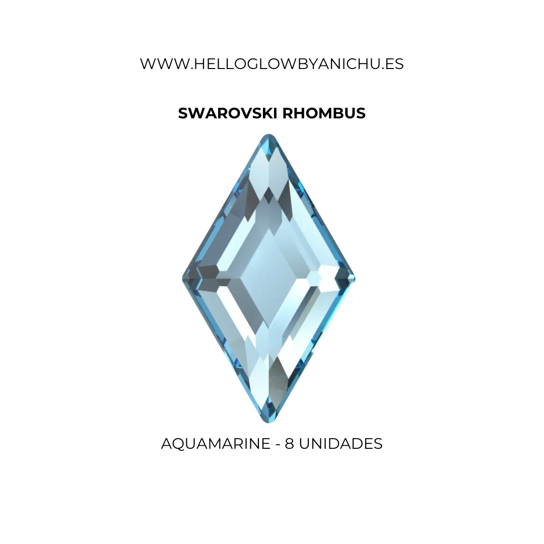 Swarovski Rhombus - Aquamarine