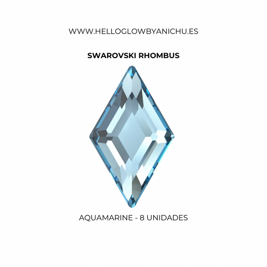 Swarovski Rhombus - Aquamarine
