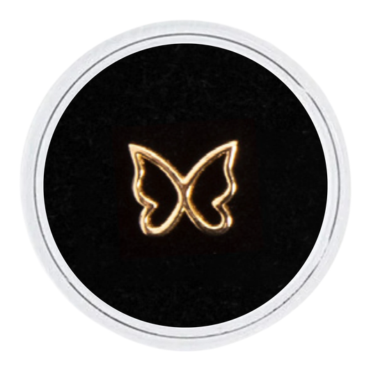 18k Gold - Hollow Butterfly