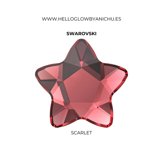 Swarovski Star Flower - Scarlet