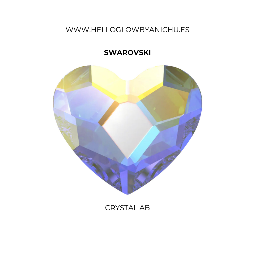 Swarovski Heart - Crystal AB