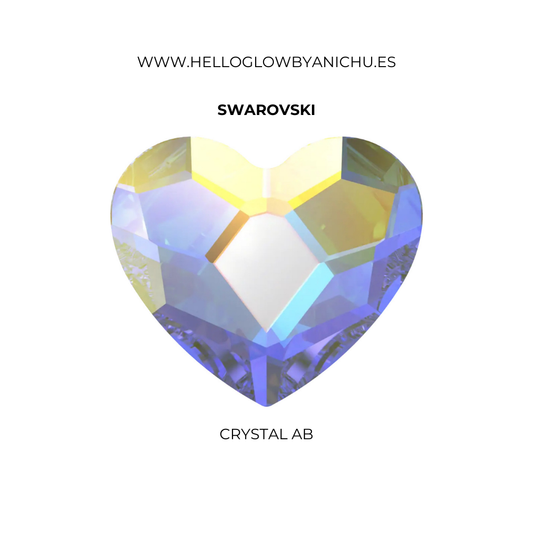 Swarovski Heart - Crystal AB