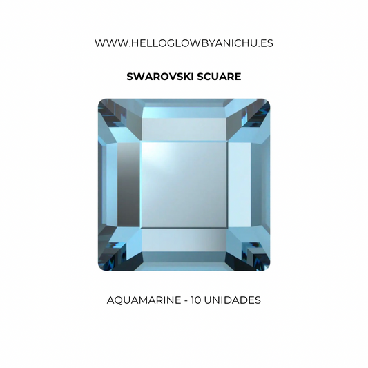 Swarovski Scuare - Aquamarine