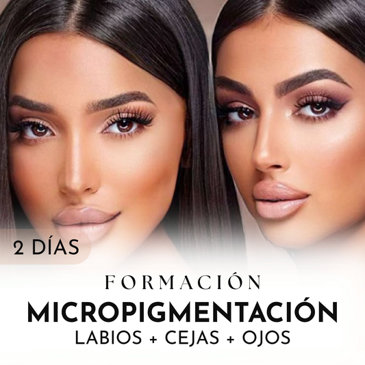 Formación Presencial Micropigmentación Cejas + Labios + Ojos