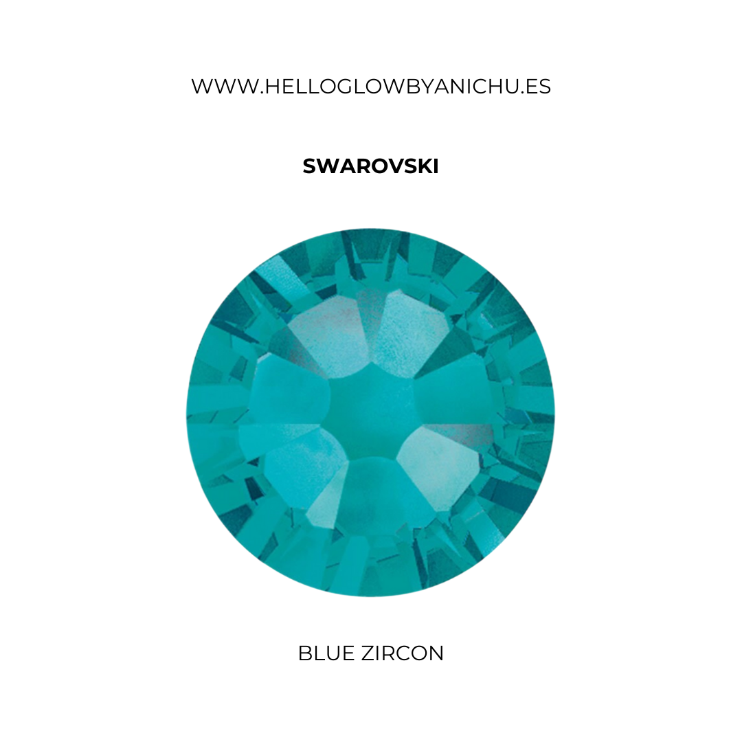 Swarovski Round - Blue Zircon