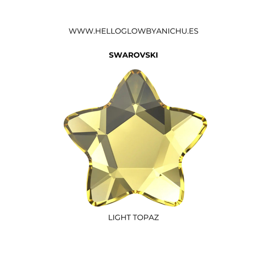 Swarovksi Star Flower - Light Topaz