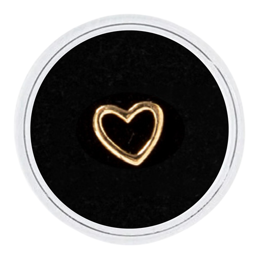 18k Gold - Hollow Heart