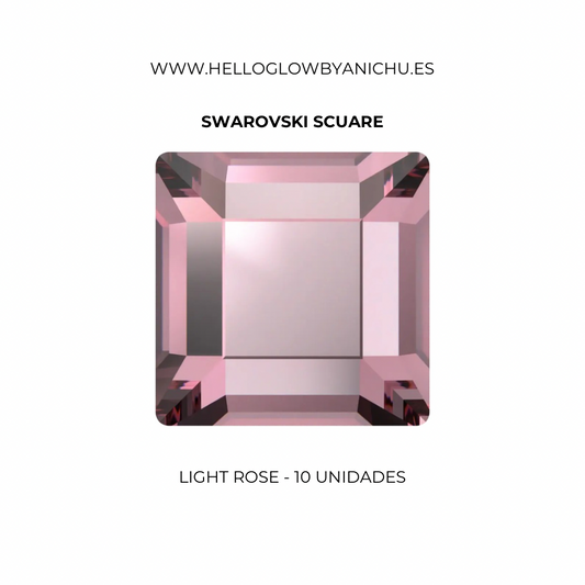 Swarovski Scuare - Light Rose