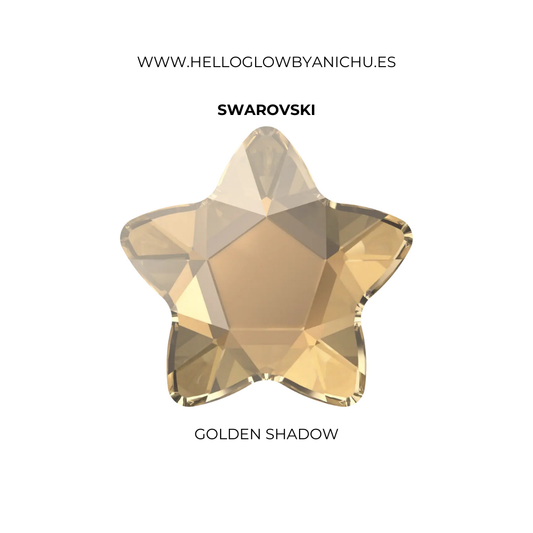 Swarovksi Star Flower - Golden Shadow