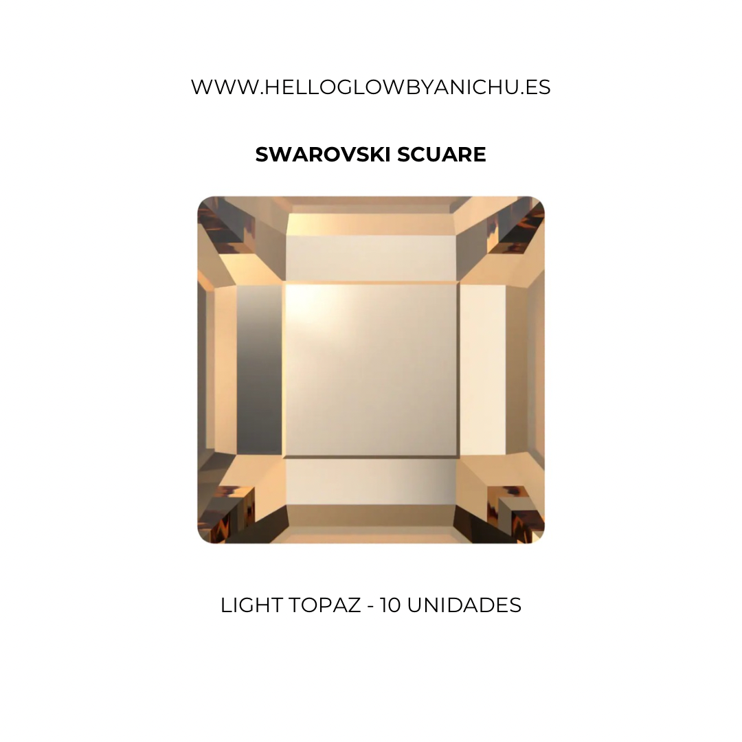 Swarovski Scuare - Light topaz