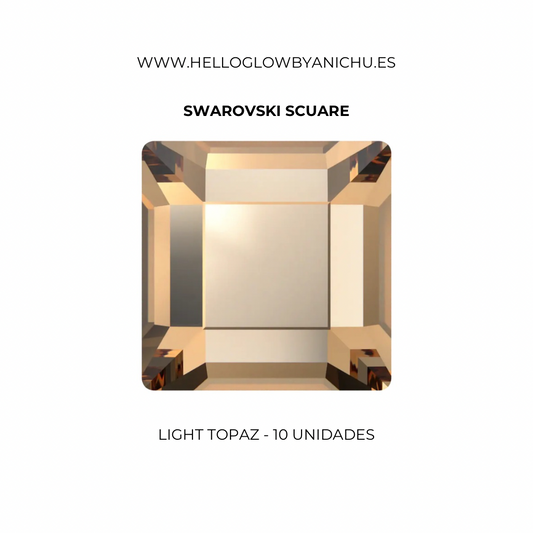 Swarovski Scuare - Light topaz