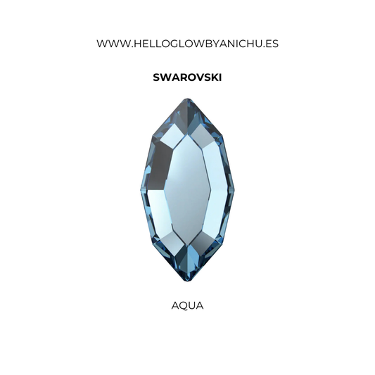 Swarovski Navette - Aqua