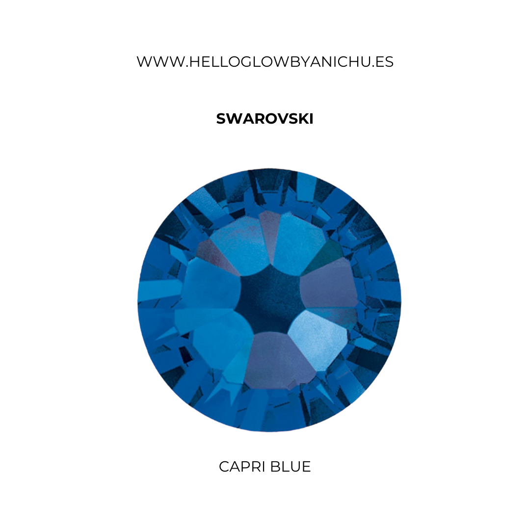 Swarovski Round - Capri Blue