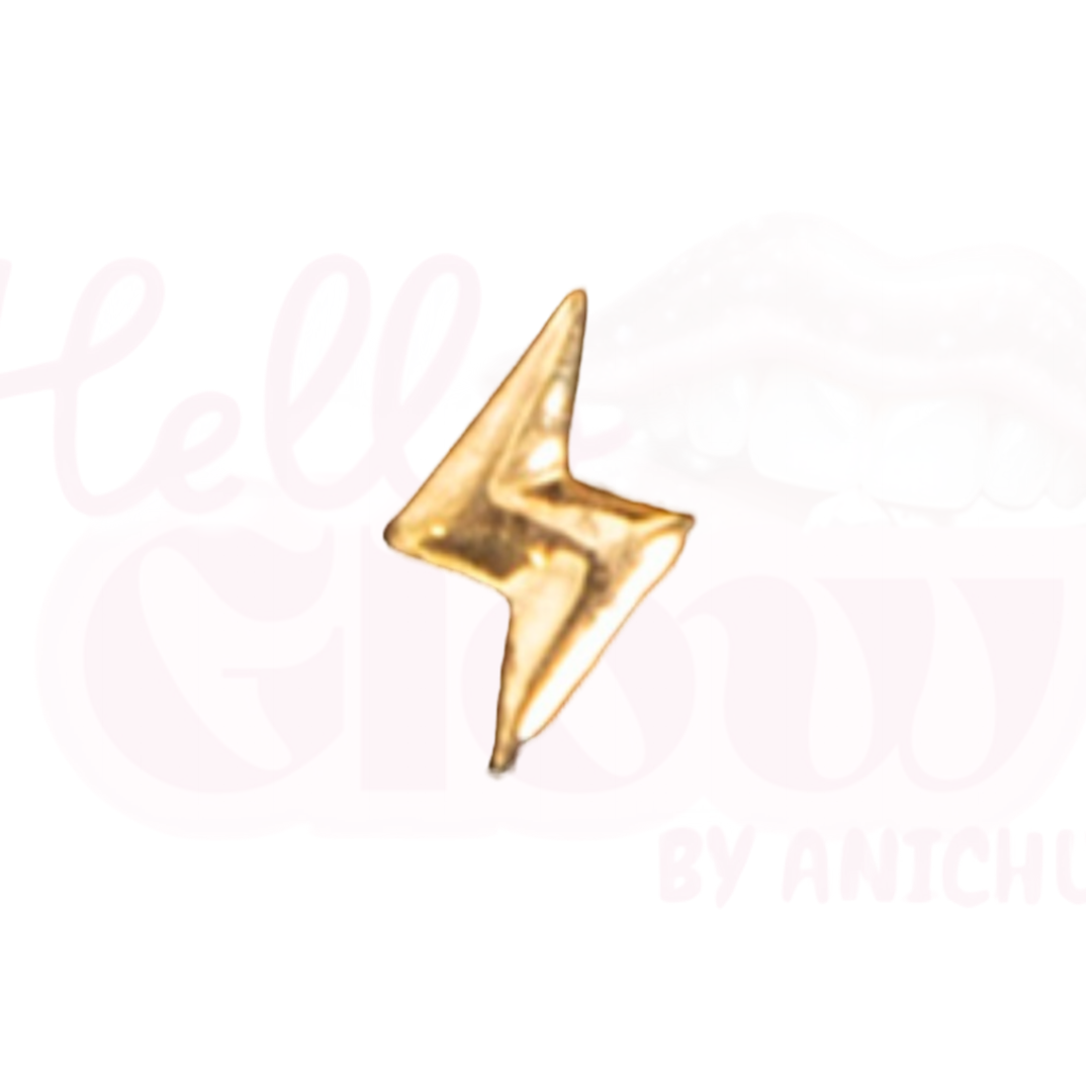 18k Gold - Lightening Bolt