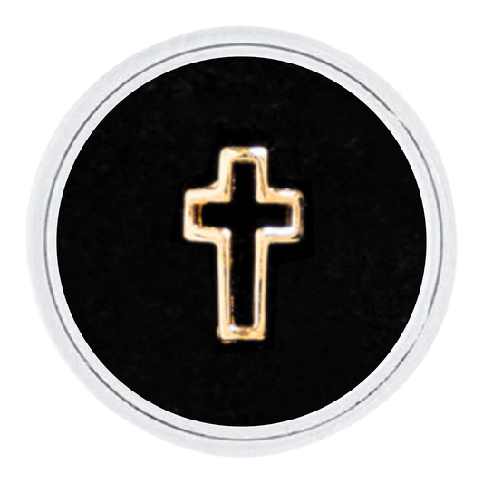18k Gold - Hollow Cross