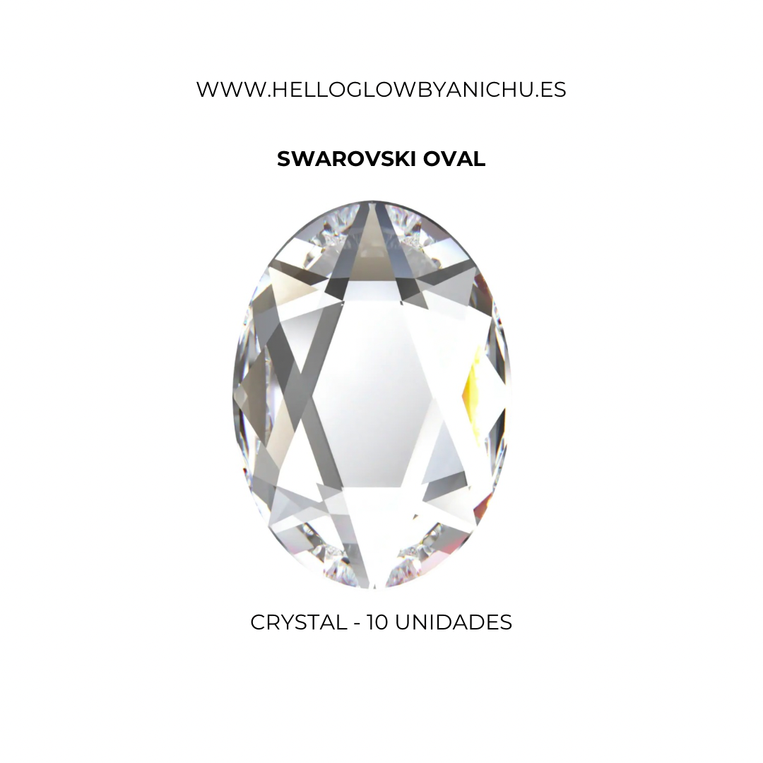 Swarovski Oval - Crystal