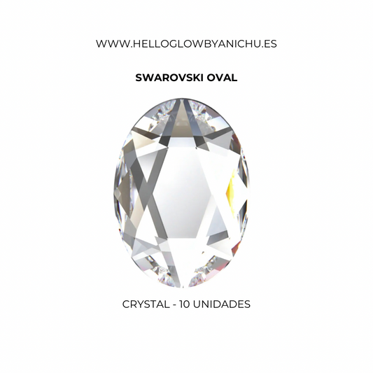 Swarovski Oval - Crystal