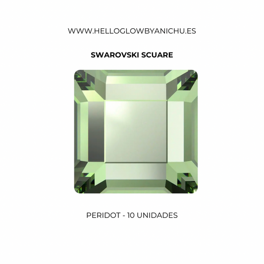 Swarovski Scuare - Peridot