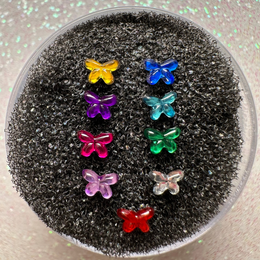 Pack 5 Micro Gemas de Resina Acrílica - Mariposa