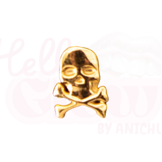 18k Gold - Skull & Crossbones