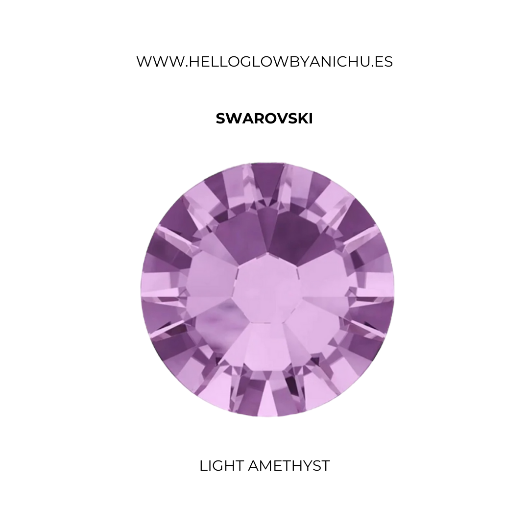 Swarovski Round Modelo 2058 - Light Amethyst