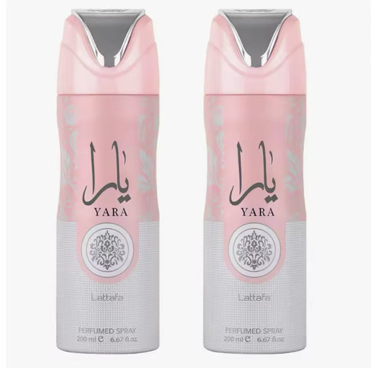 Pack 2 perfumes desodorantes en Spray Yara 200ml