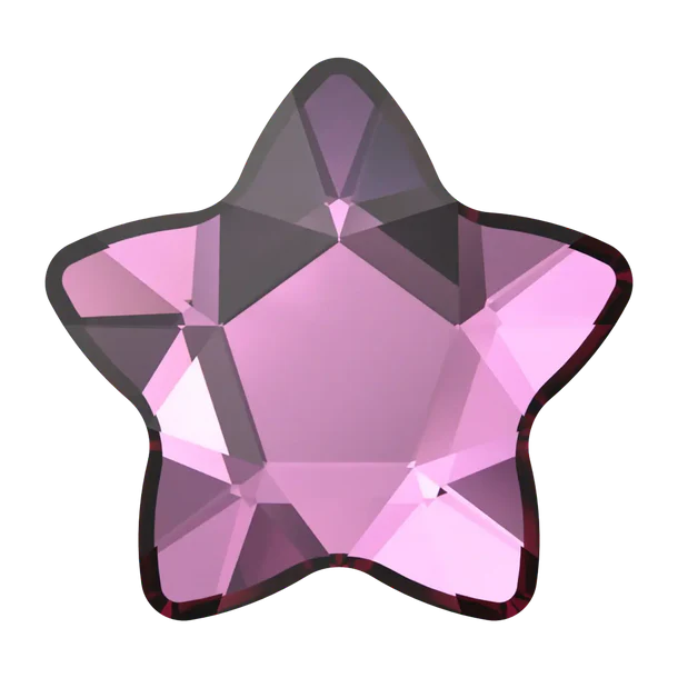 SWAROVSKI® 2754 Star Flower - Dark Rose